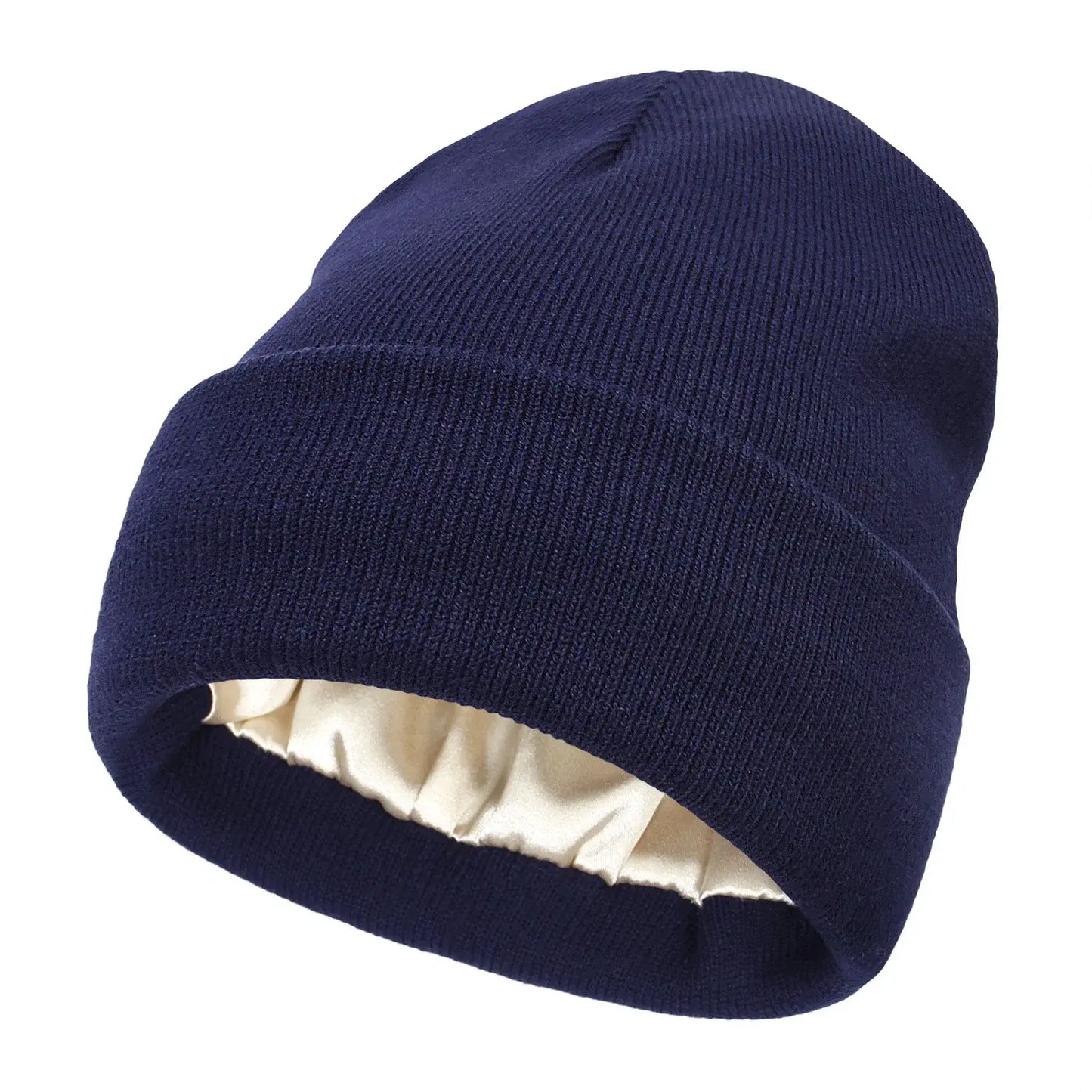 Silk Satin-Lined Beanie